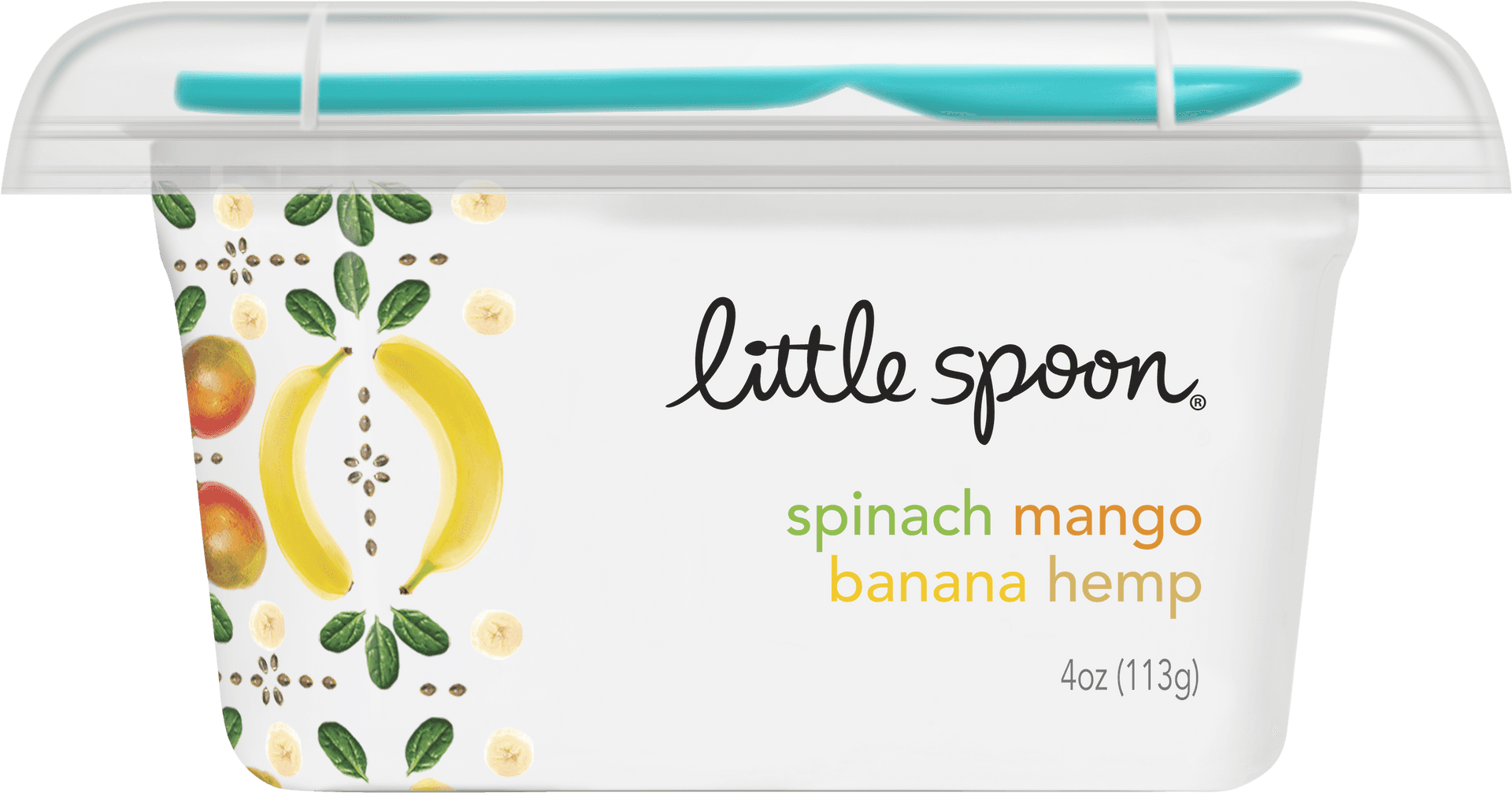 Little Spoon Spinach Mango Banana Hemp Baby Food PNG Image