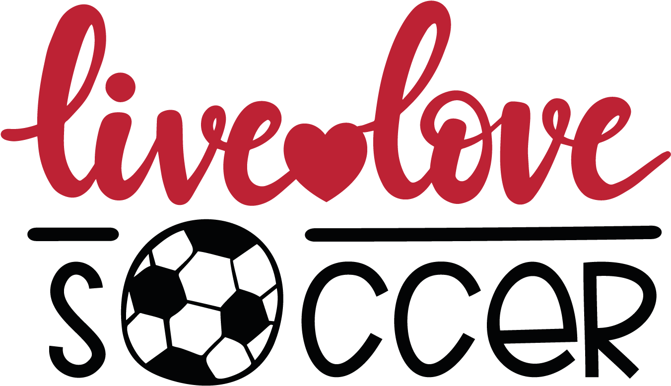 Live Love Soccer Graphic PNG Image