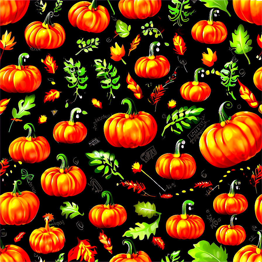 Lively Pumpkin Patch Gathering Png 3 PNG Image