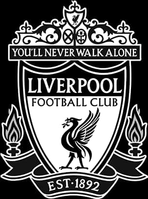 Liverpool F C Crest Blackand White PNG Image