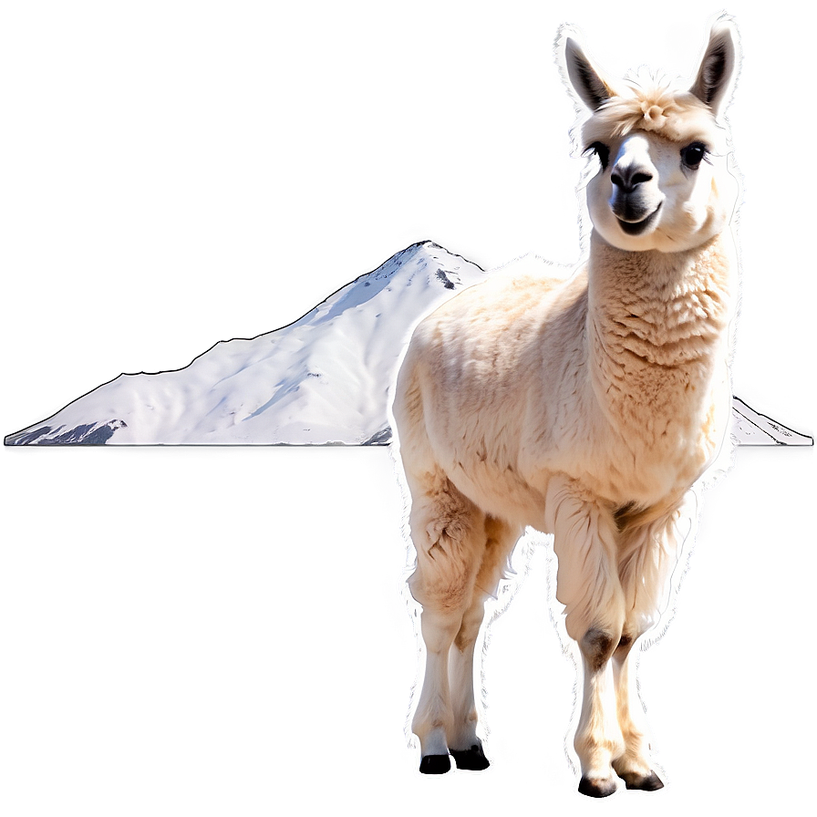 Llama And Mountains Png Xsj23 PNG Image