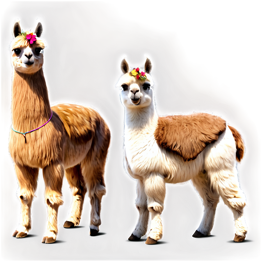 Llama Family Png 06202024 PNG Image