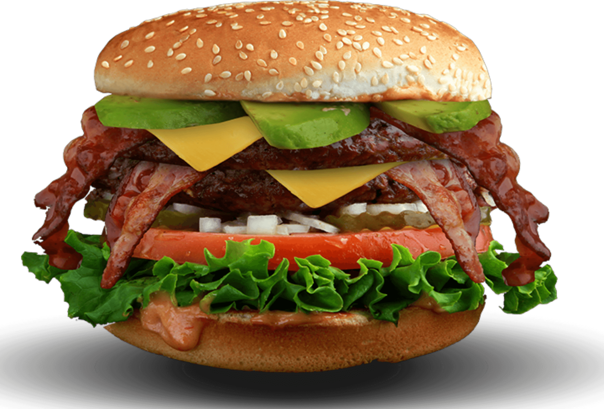 Loaded Bacon Avocado Burger.jpg PNG Image