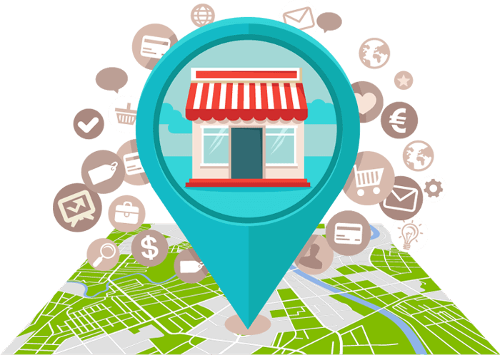 Local Business Location Map Icon PNG Image