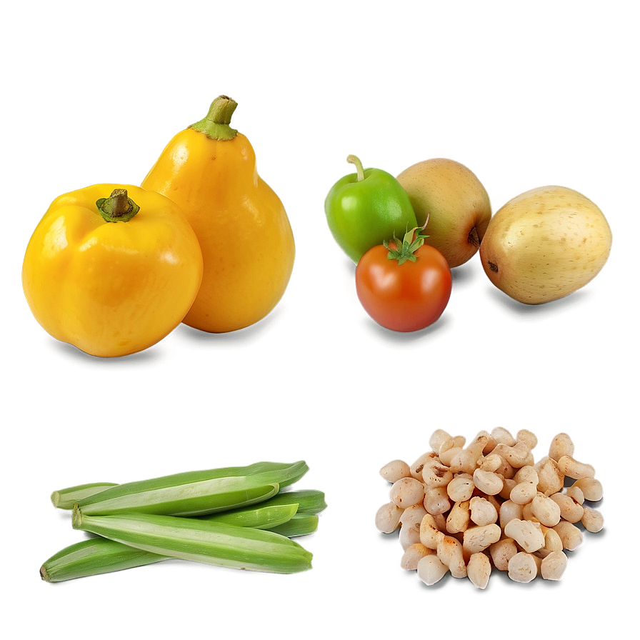 Local Produce Ingredients Png Pqr PNG Image