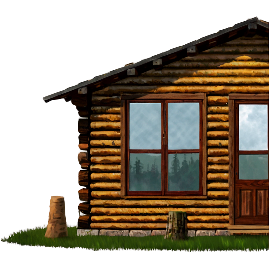 Log Cabin At Sunrise Png Sgh PNG Image