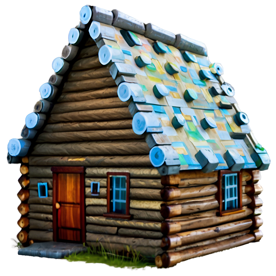 Log Cabin Farmhouse Charm Png 6 PNG Image