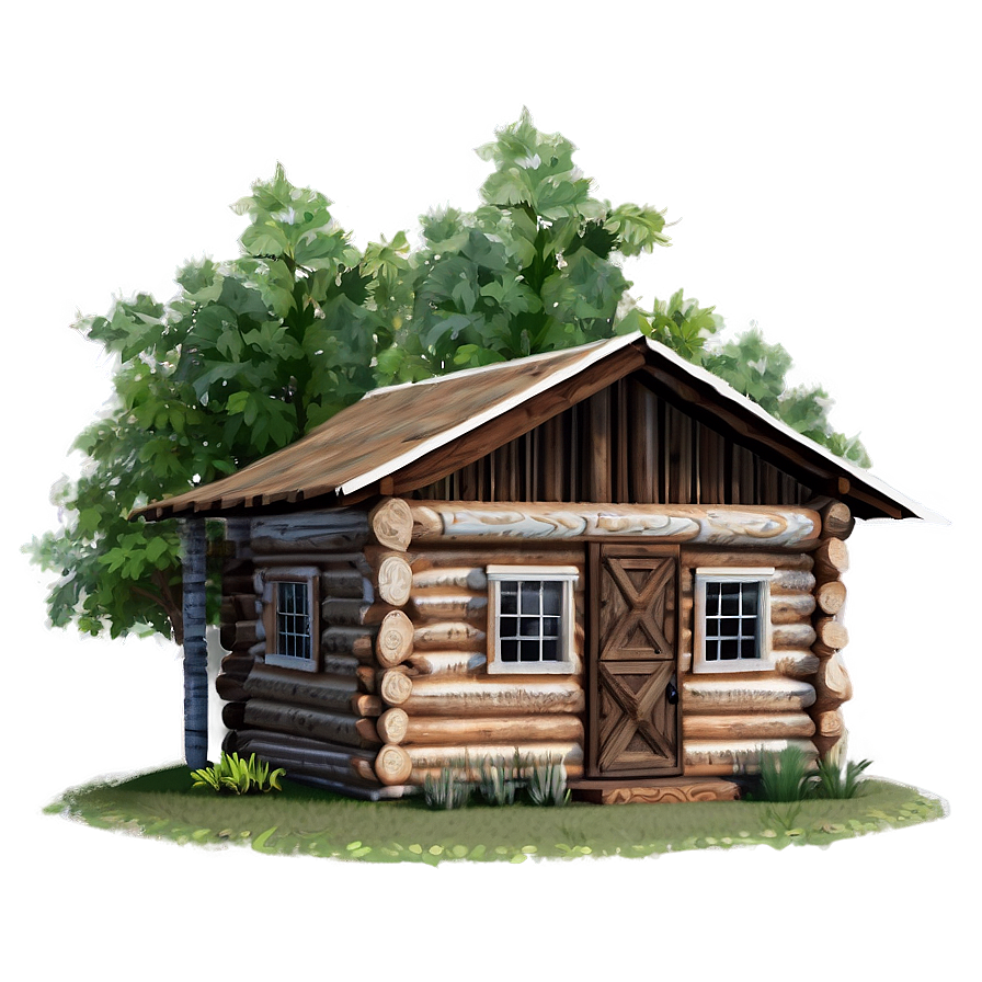 Log Cabin Farmhouse Charm Png 69 PNG Image