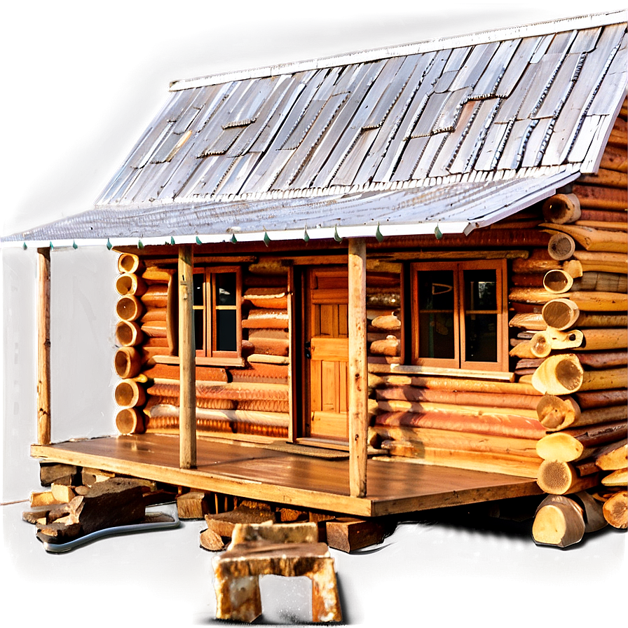 Log Cabin On The River Png Icu PNG Image