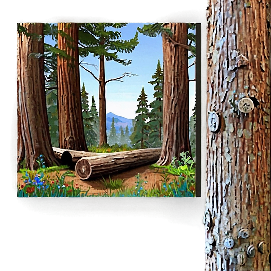 Log In Forest Setting Png 23 PNG Image