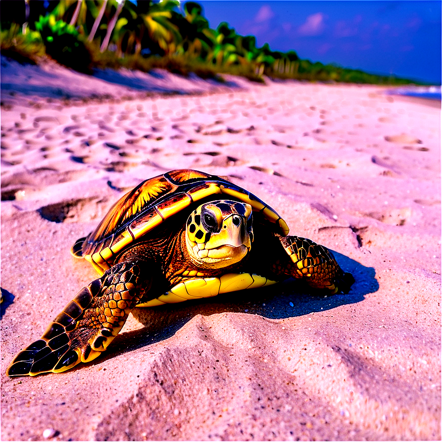 Loggerhead Turtle Nesting Png Dsb PNG Image