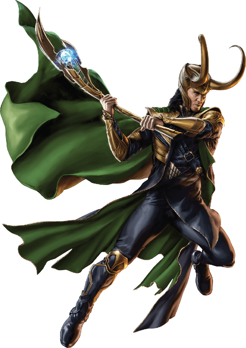 Loki Avengers Character Art PNG Image