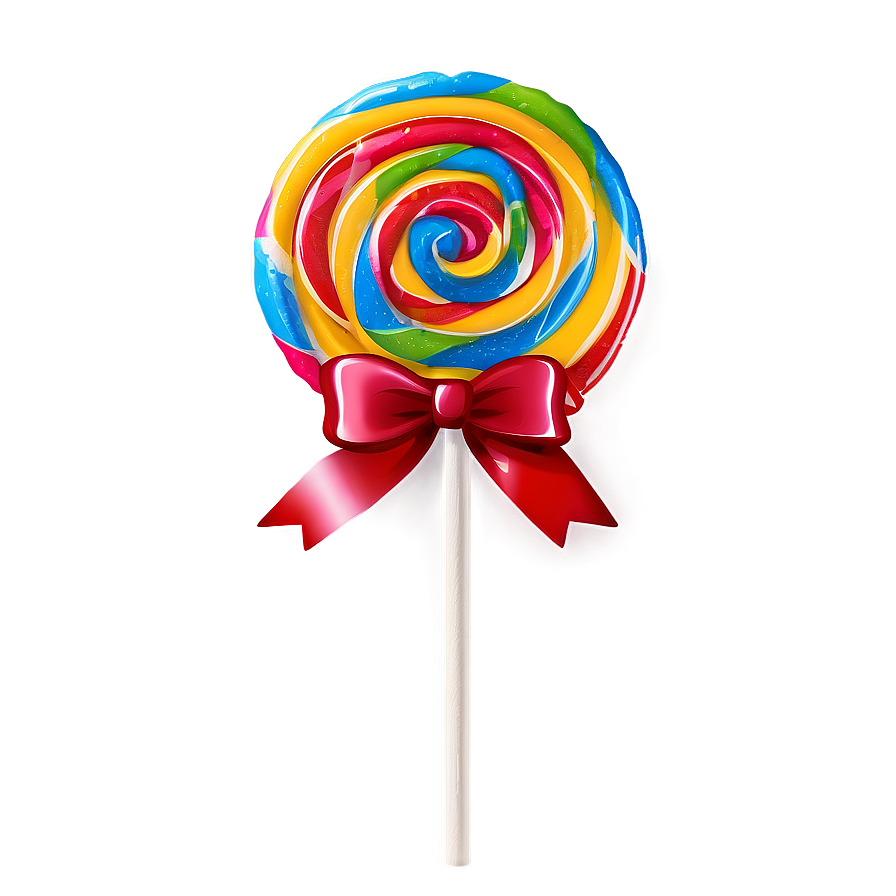 Lollipop With Bow Png Kgi PNG Image