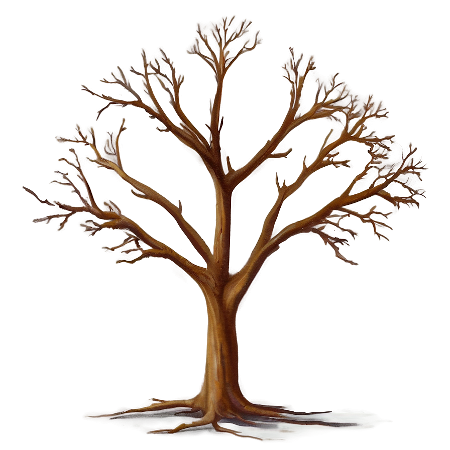 Lonely Bare Tree Png Neg PNG Image