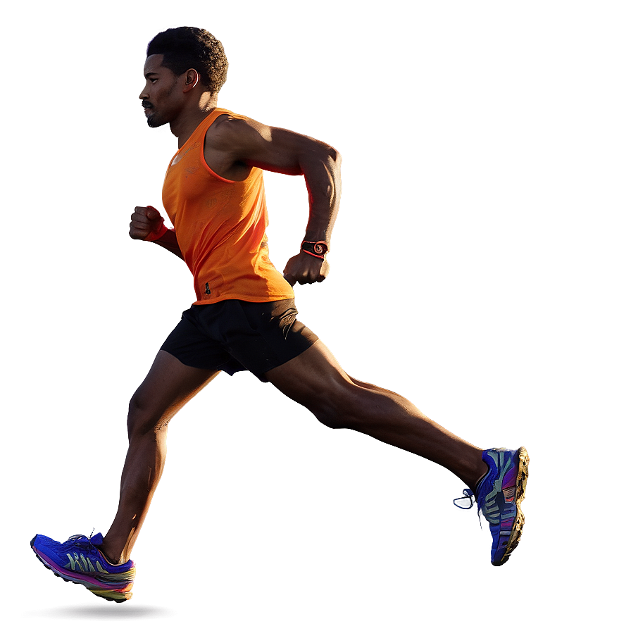 Long Distance Runner Sunset Png 32 PNG Image