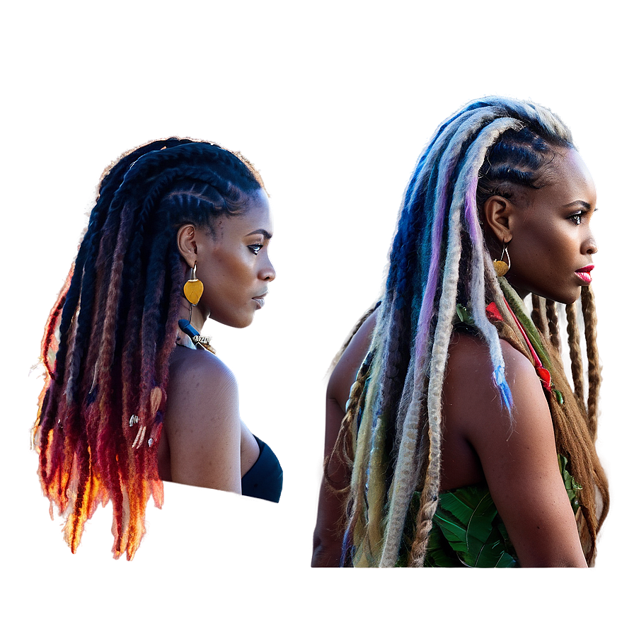 Long Dreads Fashion Png 74 PNG Image