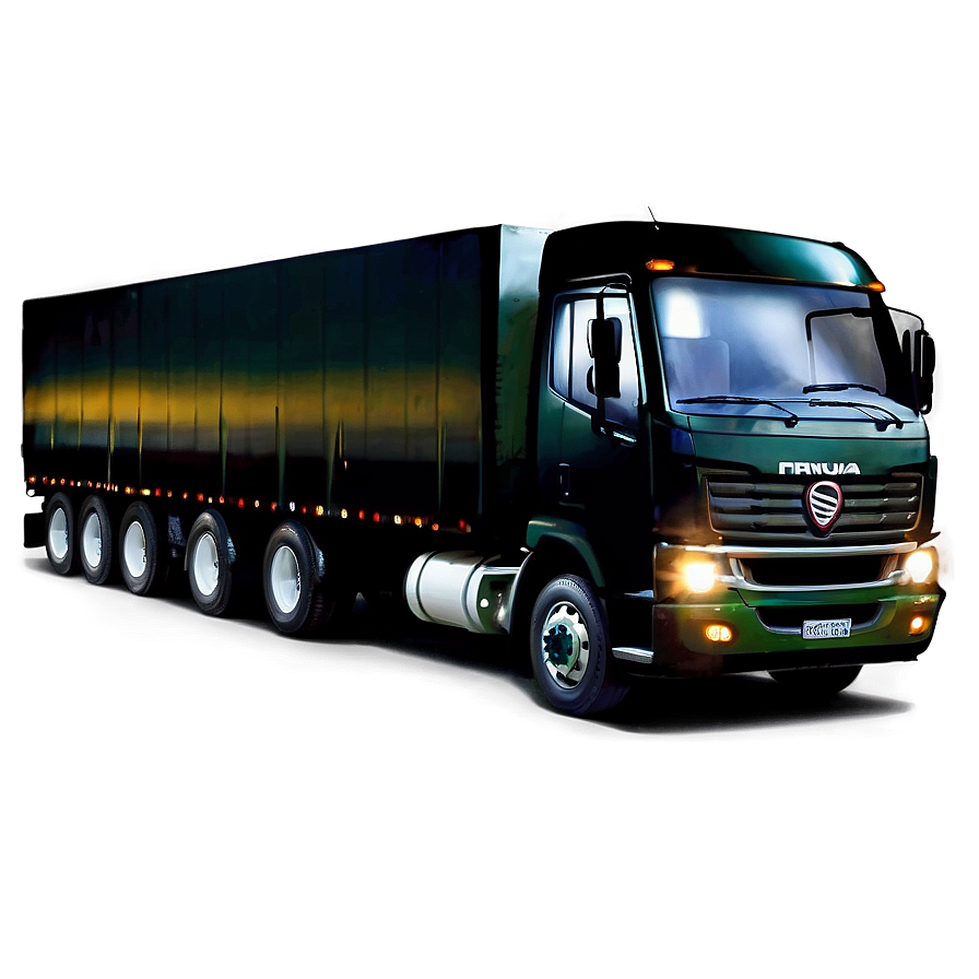 Long Haul Truck Night Drive Png Php91 PNG Image