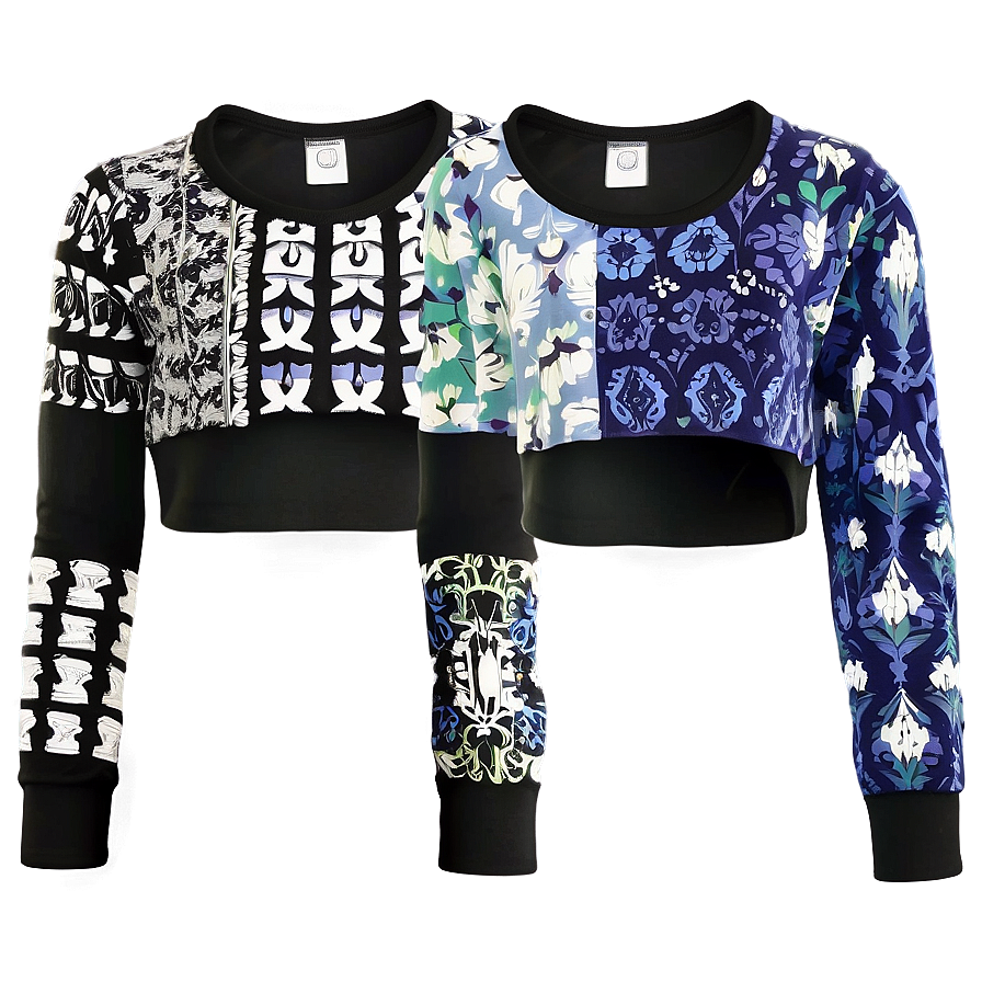 Long Sleeve Crop Top Png Jfk29 PNG Image