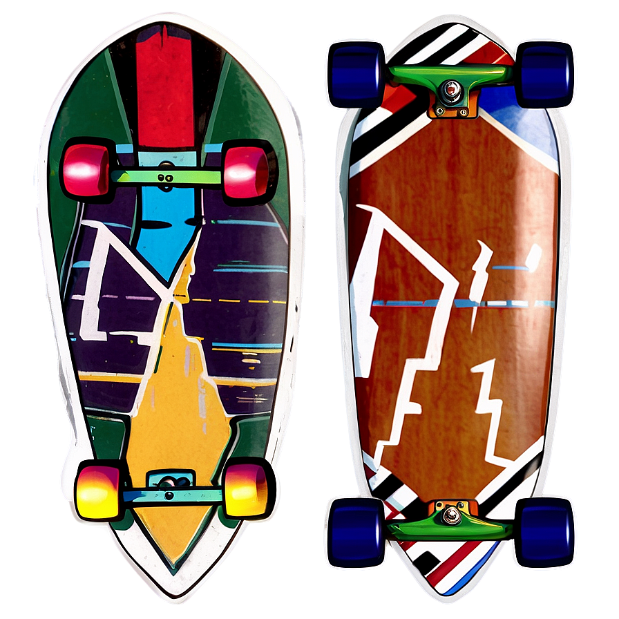 Longboard Sticker Png 88 PNG Image