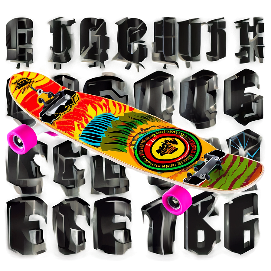 Longboard Sticker Png Jlk69 PNG Image