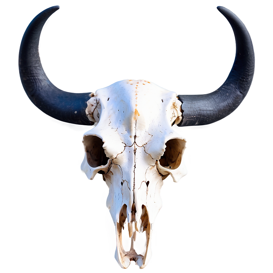 Longhorn Skull In Desert Scene Png Ypx PNG Image