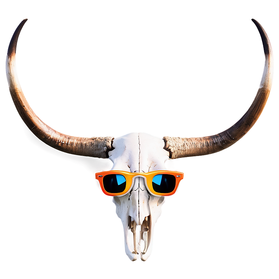 Longhorn Skull With Sunglasses Png Tpt PNG Image