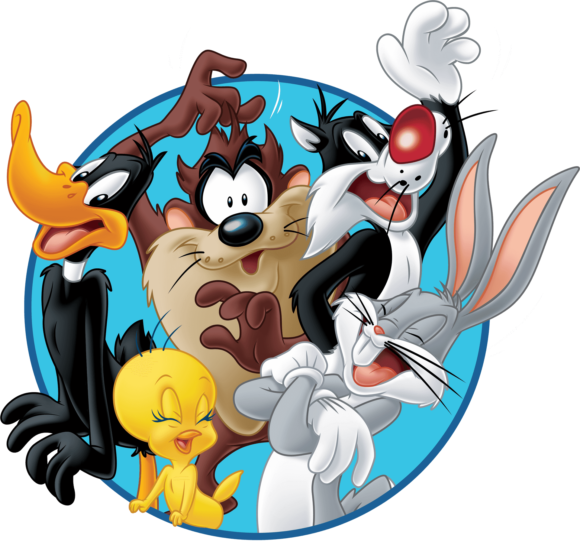 Looney Tunes Characters Group Shot PNG Image