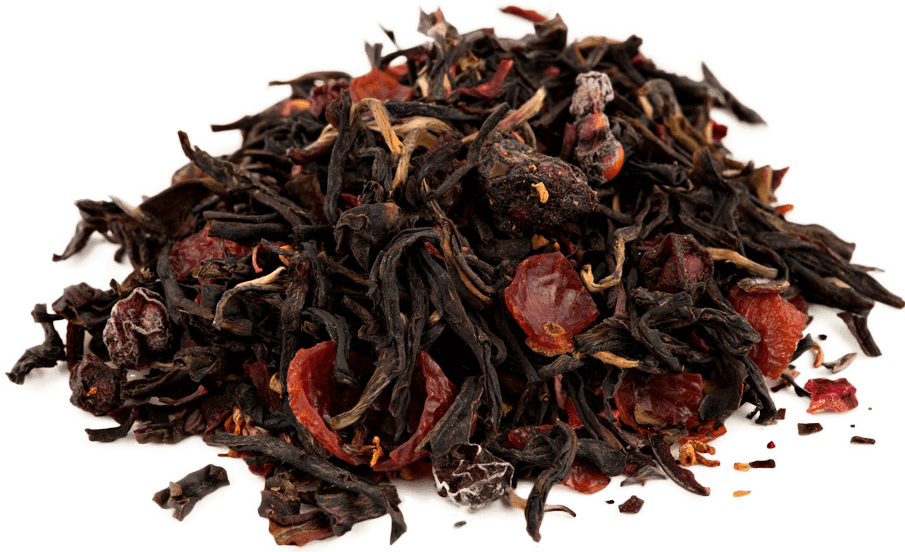 Loose Leaf Black Teawith Fruit Pieces PNG Image