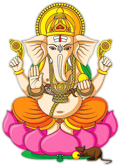 Lord Ganesh Illustration PNG Image