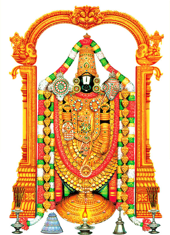 Lord_ Venkateswara_ Traditional_ Artwork PNG Image