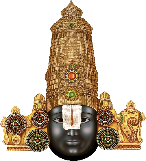 Lord Venkateswara Traditional Iconography PNG Image