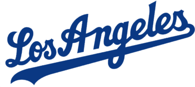 Los Angeles Baseball Team Script Logo PNG Image