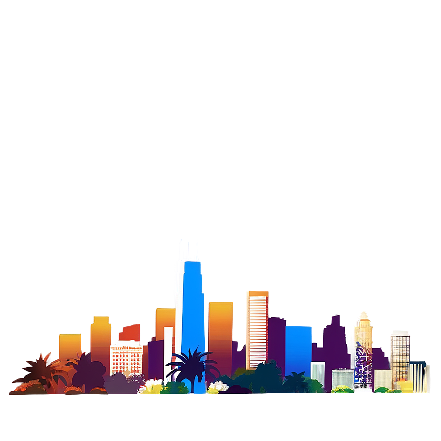 Los Angeles Skyline Png 3 PNG Image