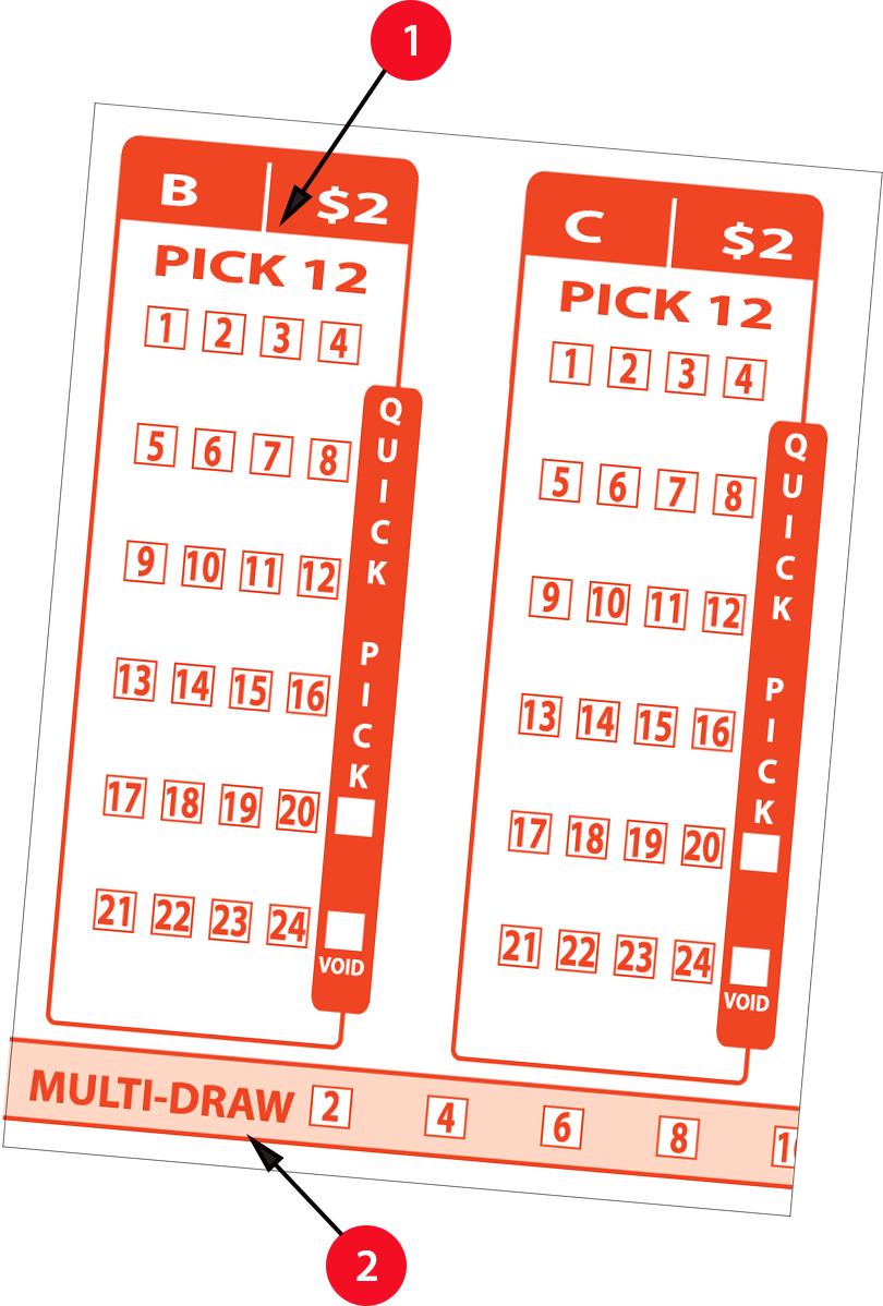 Lottery Ticket Quick Pick Options PNG Image