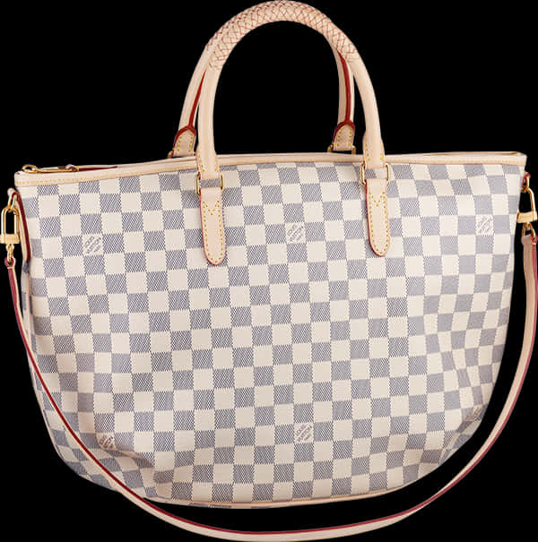 Louis Vuitton Damier Azur Canvas Bag PNG Image