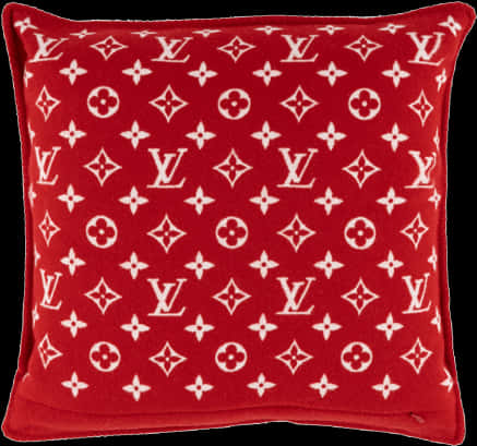 Louis Vuitton Monogram Red Cushion PNG Image