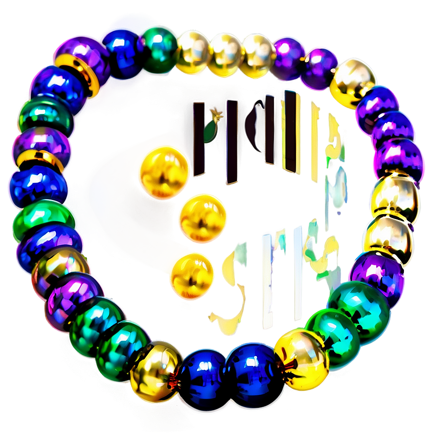 Louisiana Mardi Gras Beads Png Wbs15 PNG Image