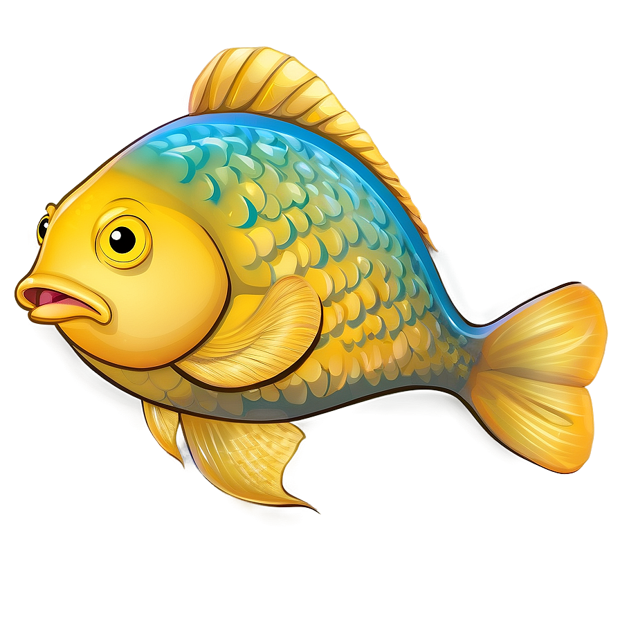 Lovable Fish Illustration Png 06292024 PNG Image