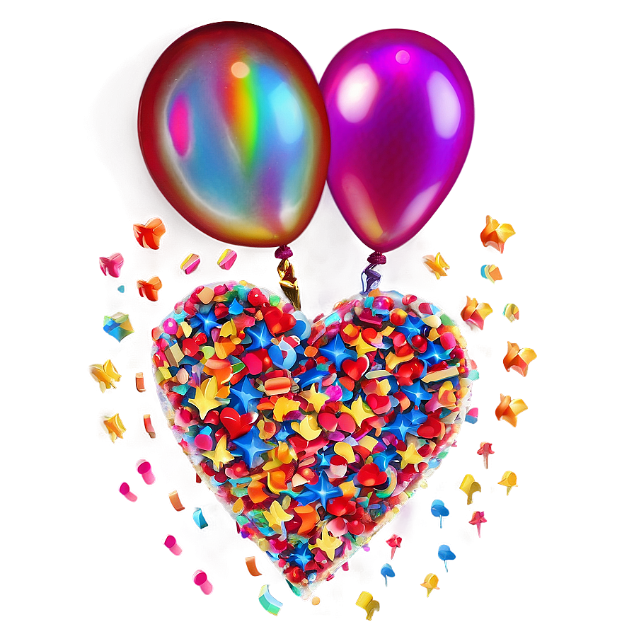 Love Confetti Png Wxe38 PNG Image