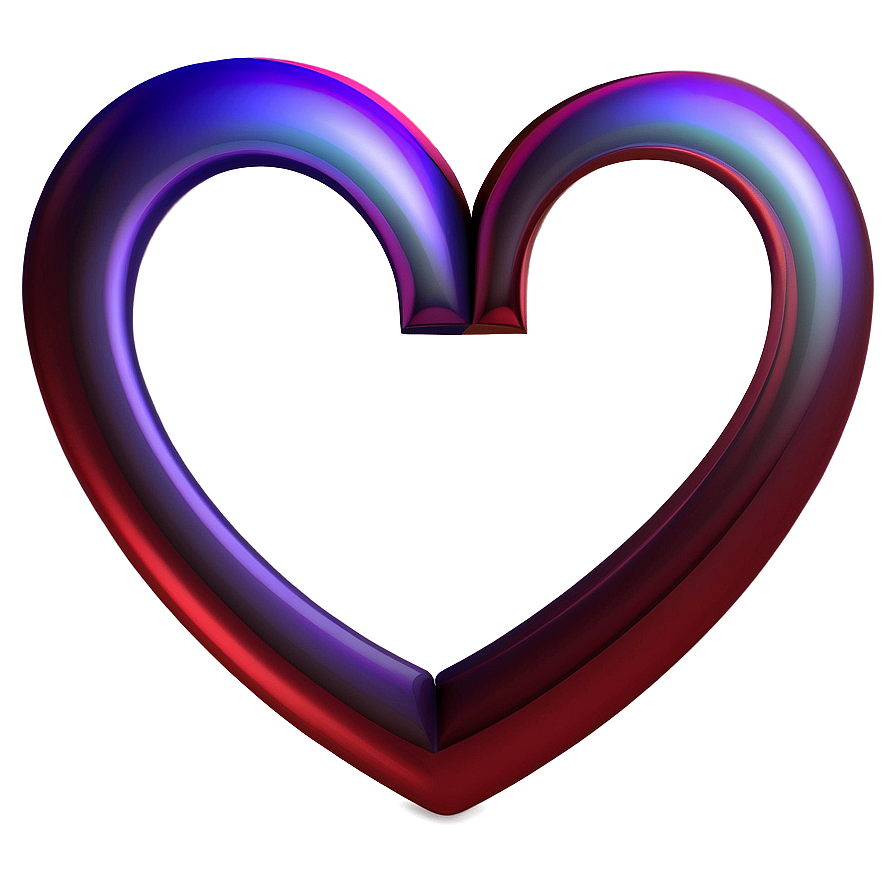 Love Heart Outline Png 83 PNG Image