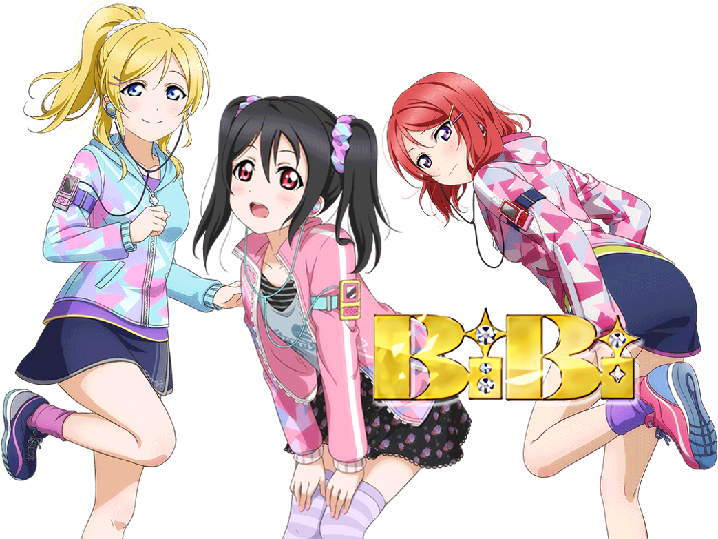 Love Live_ Bi Bi_ Group_ Pose PNG Image