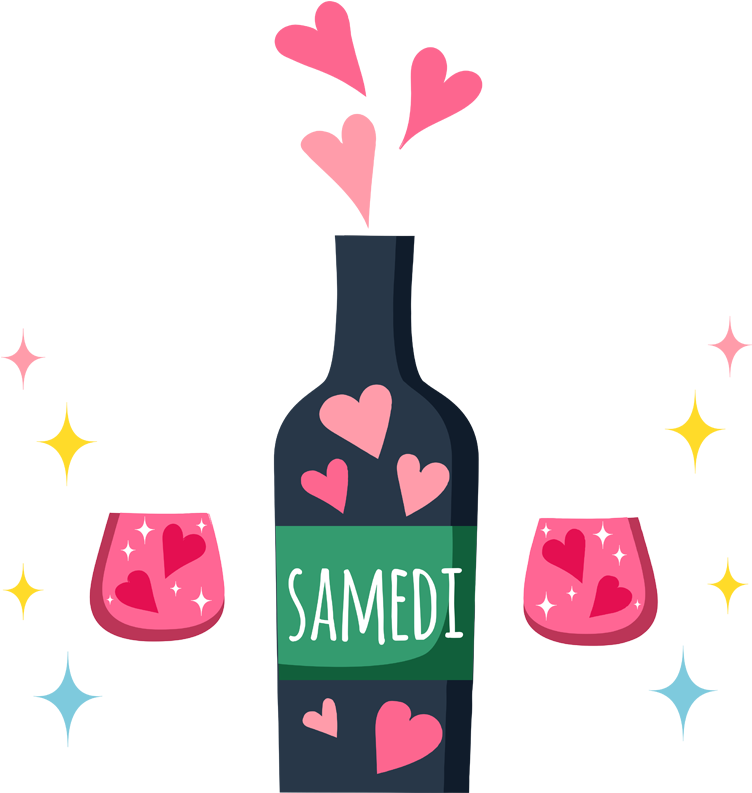 Love Potion Wine Bottle PNG Image