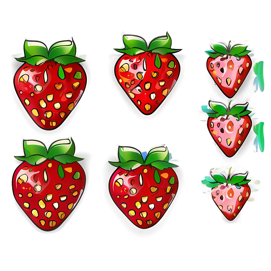 Lovely Strawberry Graphic Png Tkp PNG Image