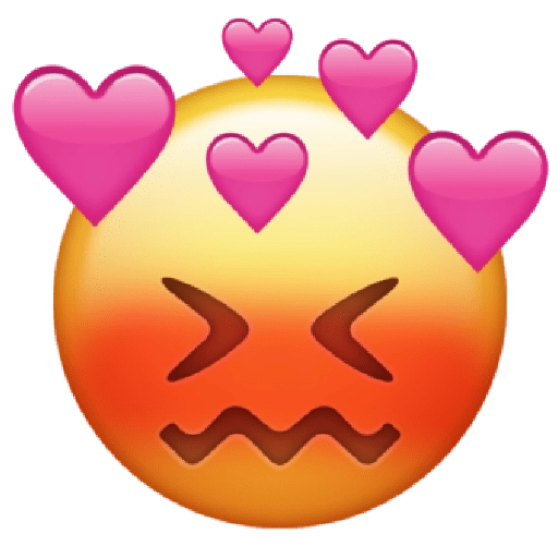 Loving_ Face_ Emoji_with_ Hearts PNG Image