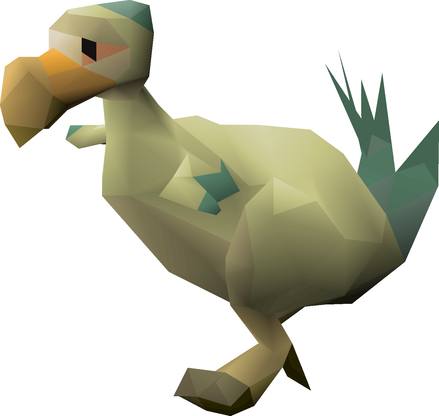 Low Poly Dodo Bird Illustration PNG Image