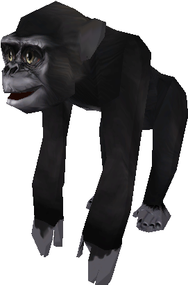 Low Poly Gorilla Model.png PNG Image