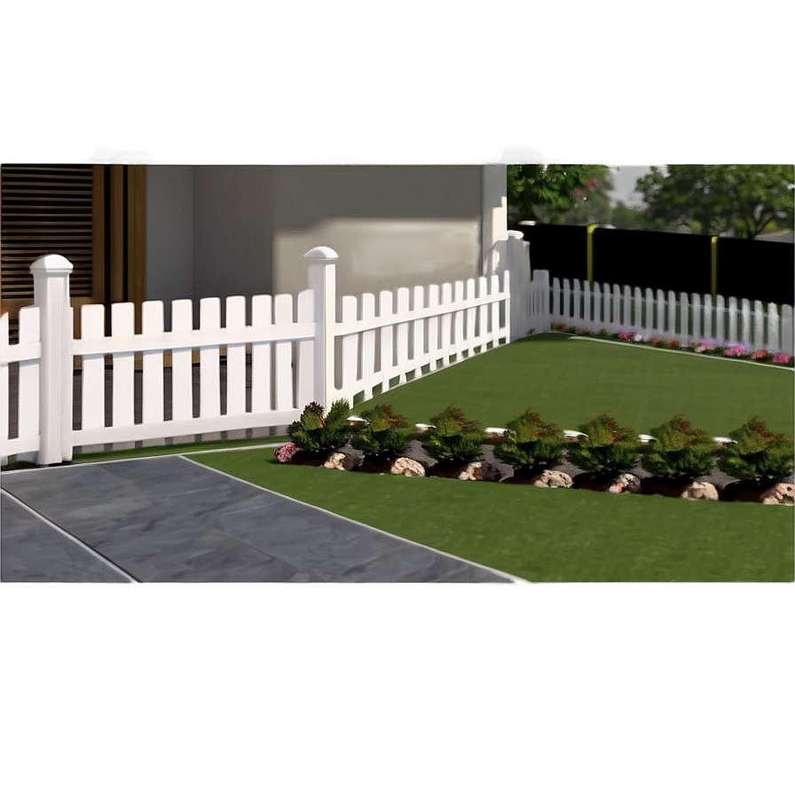 Low White Fence For Patio Png Aos PNG Image