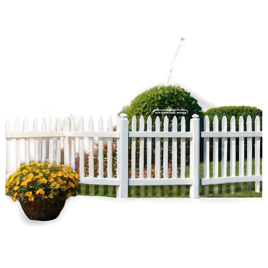 Low White Fence For Patio Png Tbs35 PNG Image