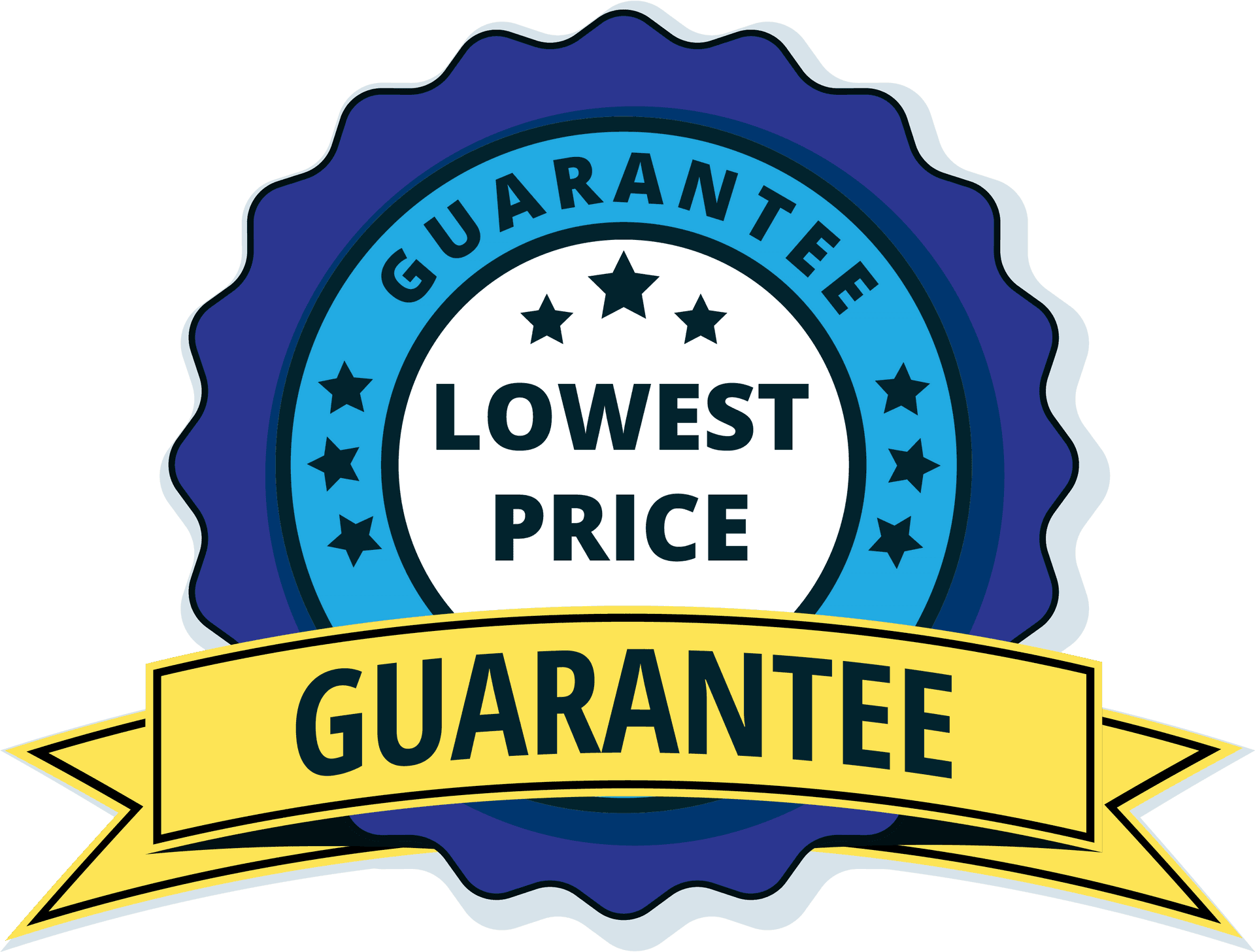 Lowest Price Guarantee Badge PNG Image