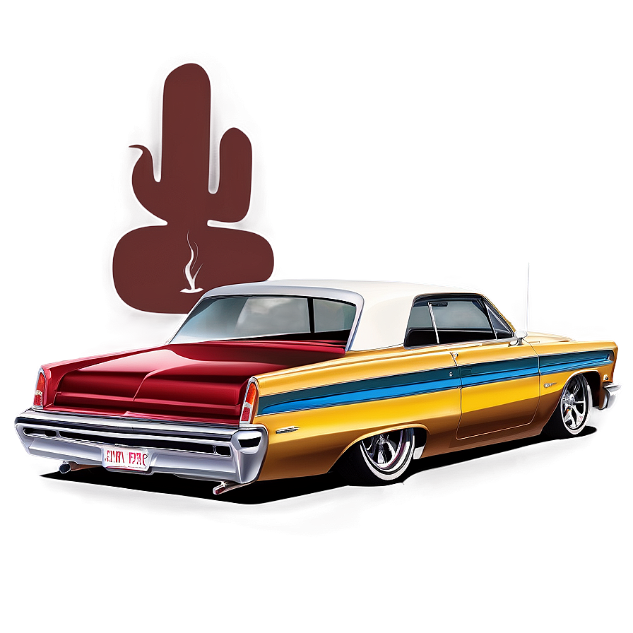 Lowrider Automotive Art Png 06112024 PNG Image